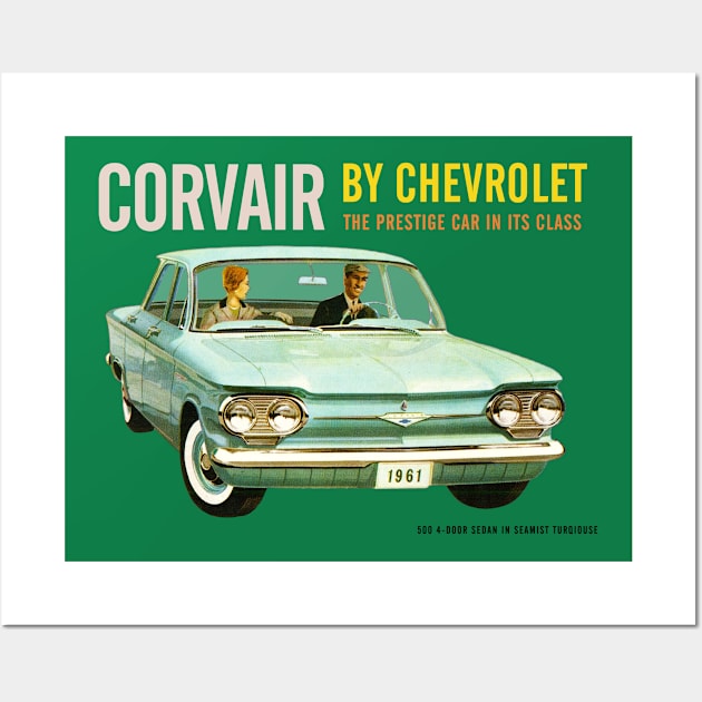 CORVAIR - THE PRESTIGE CAR IN ITS CLASS Wall Art by Throwback Motors